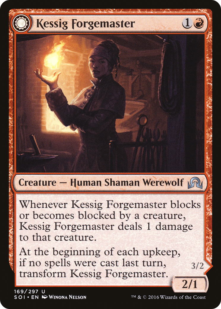 Kessig Forgemaster (SOI-169) - Shadows over Innistrad: (Double Faced Transform) Foil