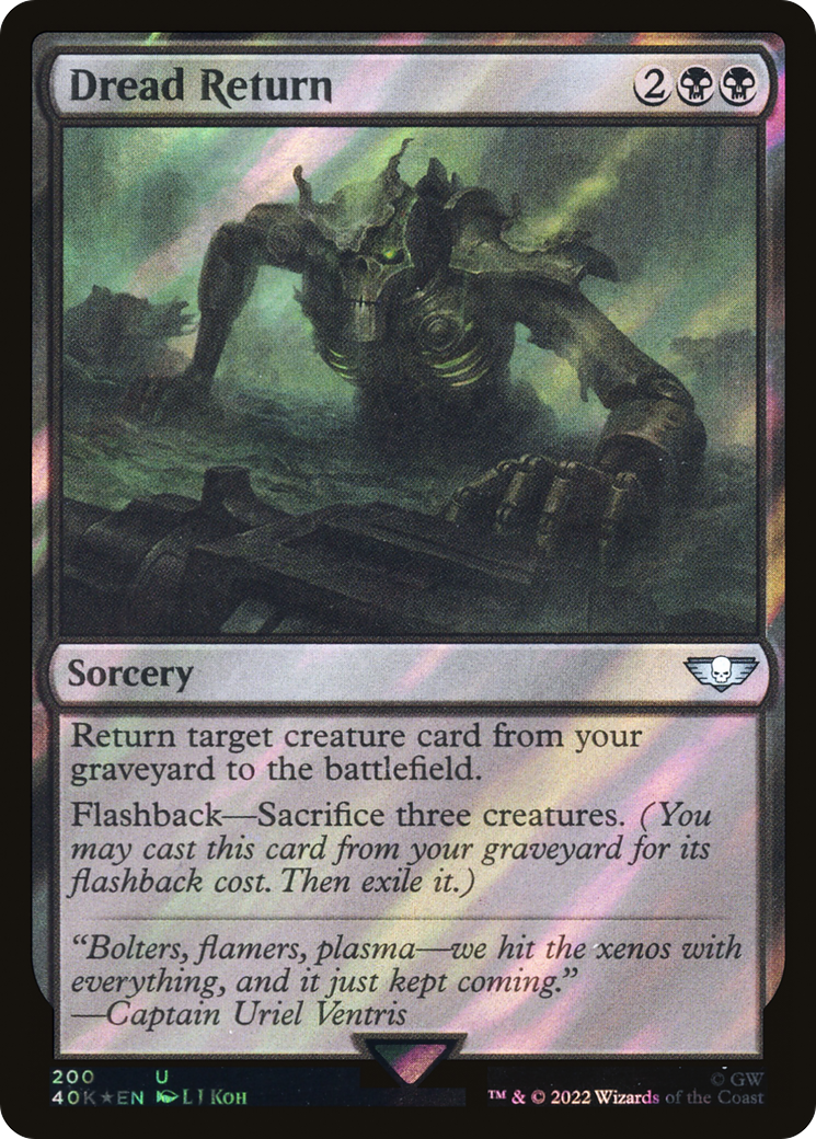 Retour de l'Effroi (40K-200★) - Commander Foil de Warhammer 40,000