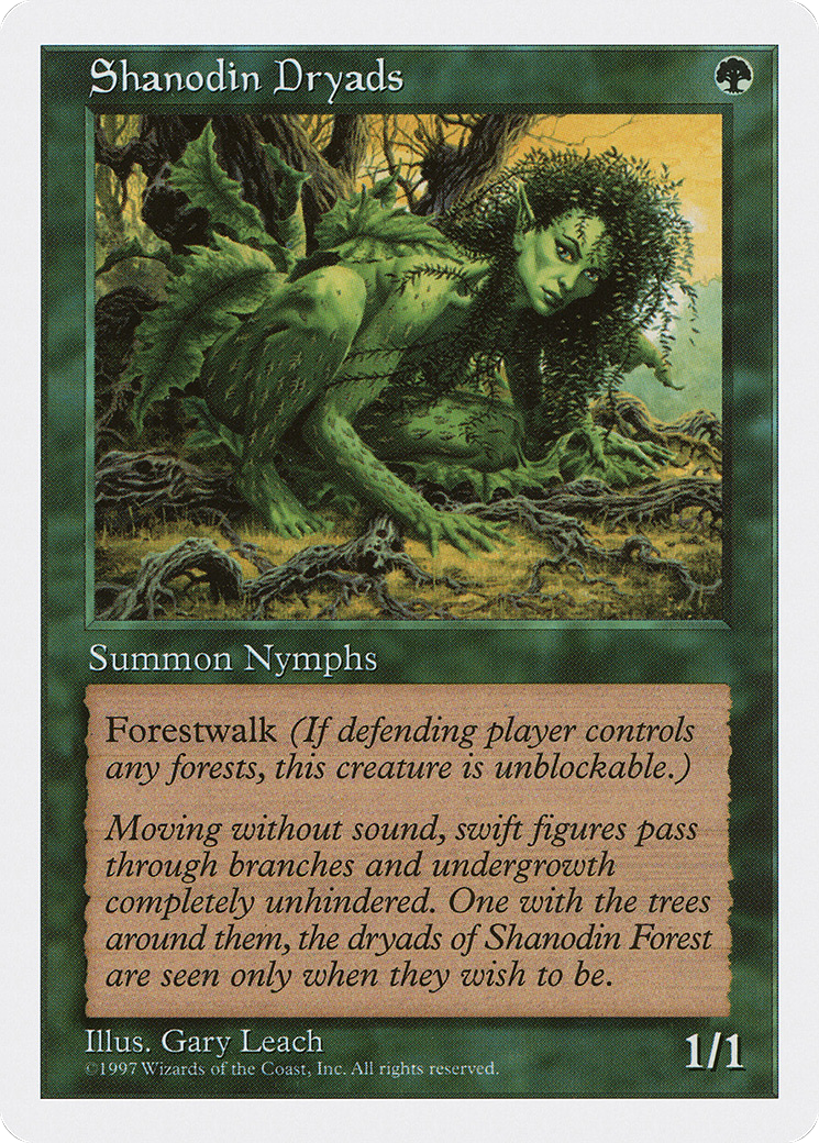Dryades Shanodin (5ED-325) - Cinquième édition