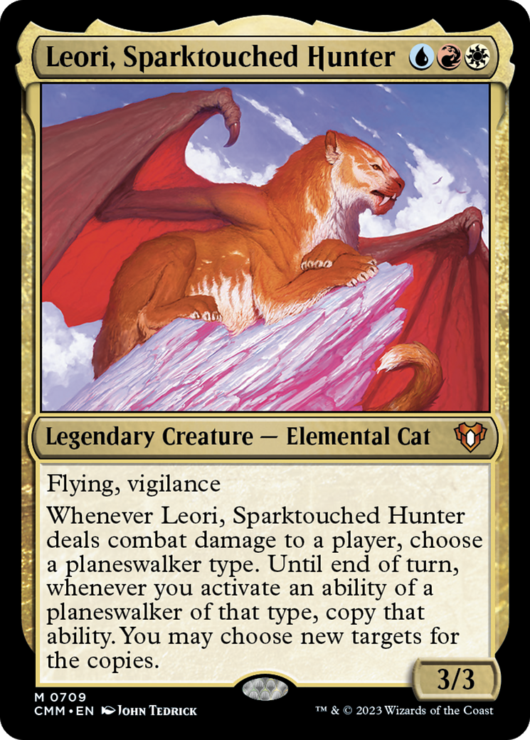 Leori, Chasseuse Sparktouchée (CMM-709) - Commander Masters Foil