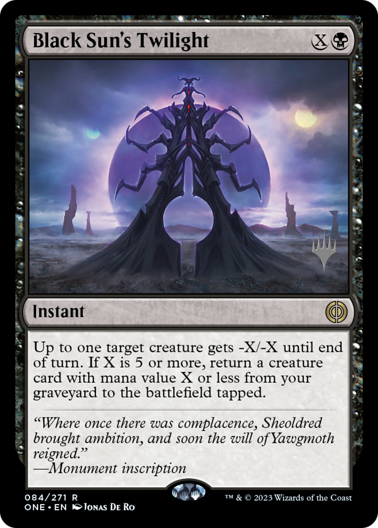Black Sun's Twilight (PPONE-84P) - Phyrexia: All Will Be One Promos