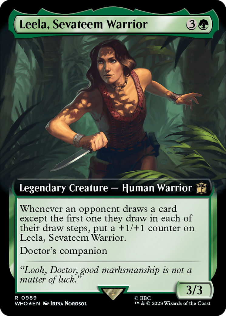 Leela, Guerrière Sevateem (WHO-989) - Doctor Who : (Extended Art) Foil