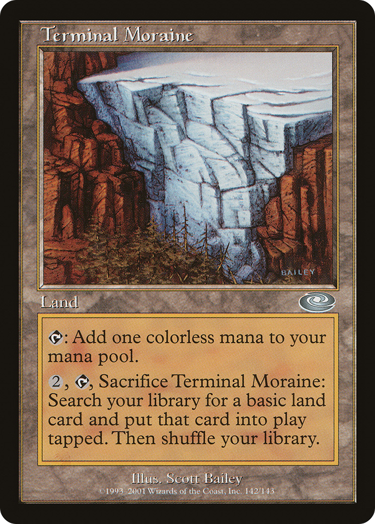 Terminal Moraine (PLS-142) - Changement de plan