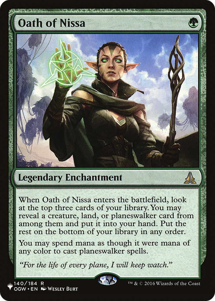 Oath of Nissa (LIST-OGW-140) - The List