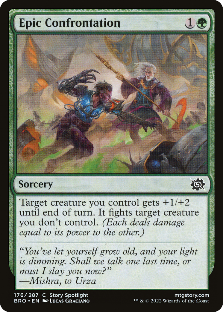 Epic Confrontation (BRO-176) - The Brothers' War Foil