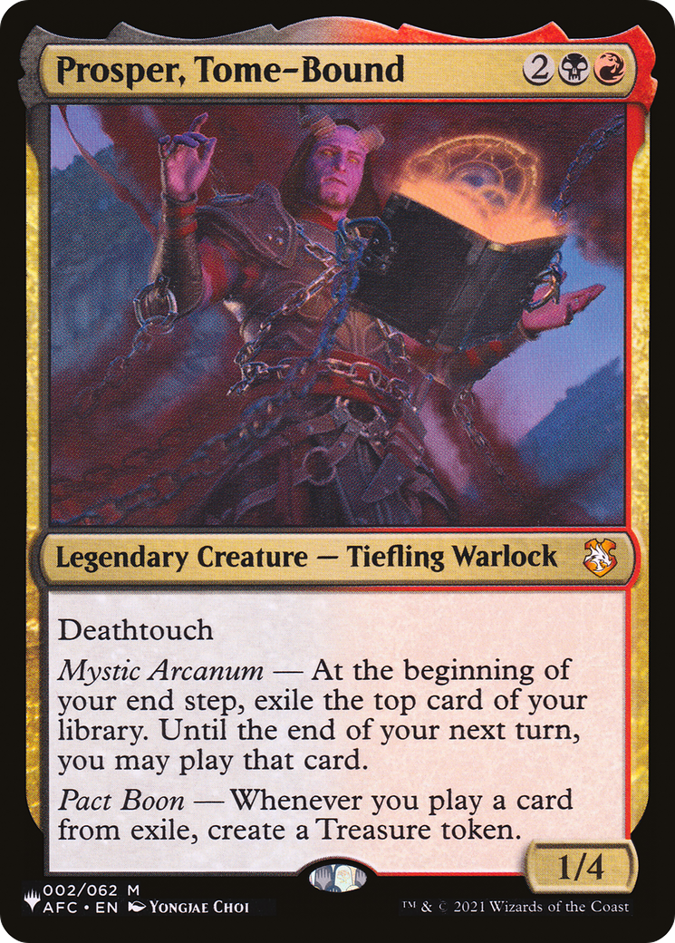 Prosper, Tome-Bound (LIST-AFC-2) - The List