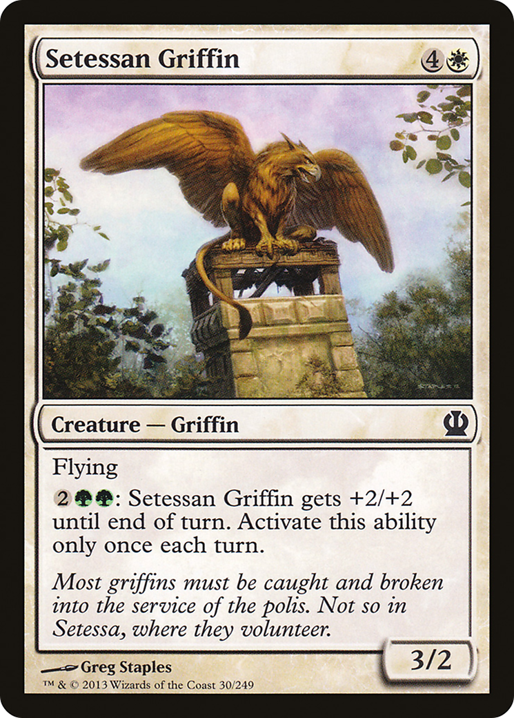 Griffon de Setessan (THS-030) - Feuille de Theros