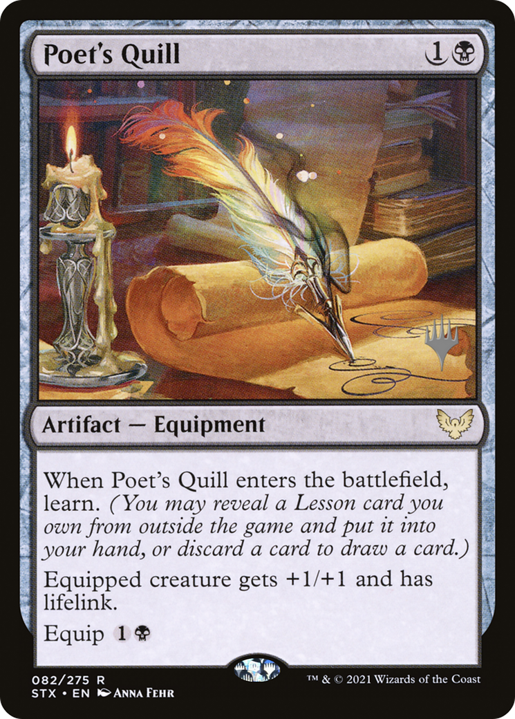 Poet's Quill (PPSTX-082) - Strixhaven: School of Mages Promos Foil