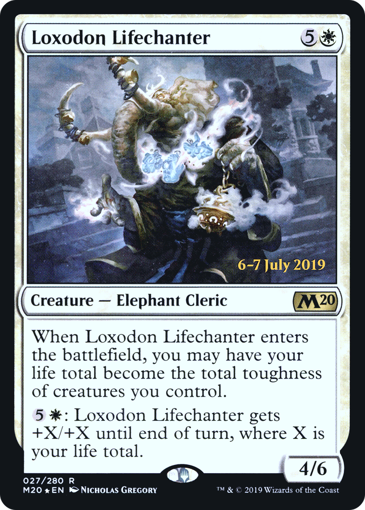 Loxodon Lifechanter (PRE-27S) - Core Set 2020 Promos Foil
