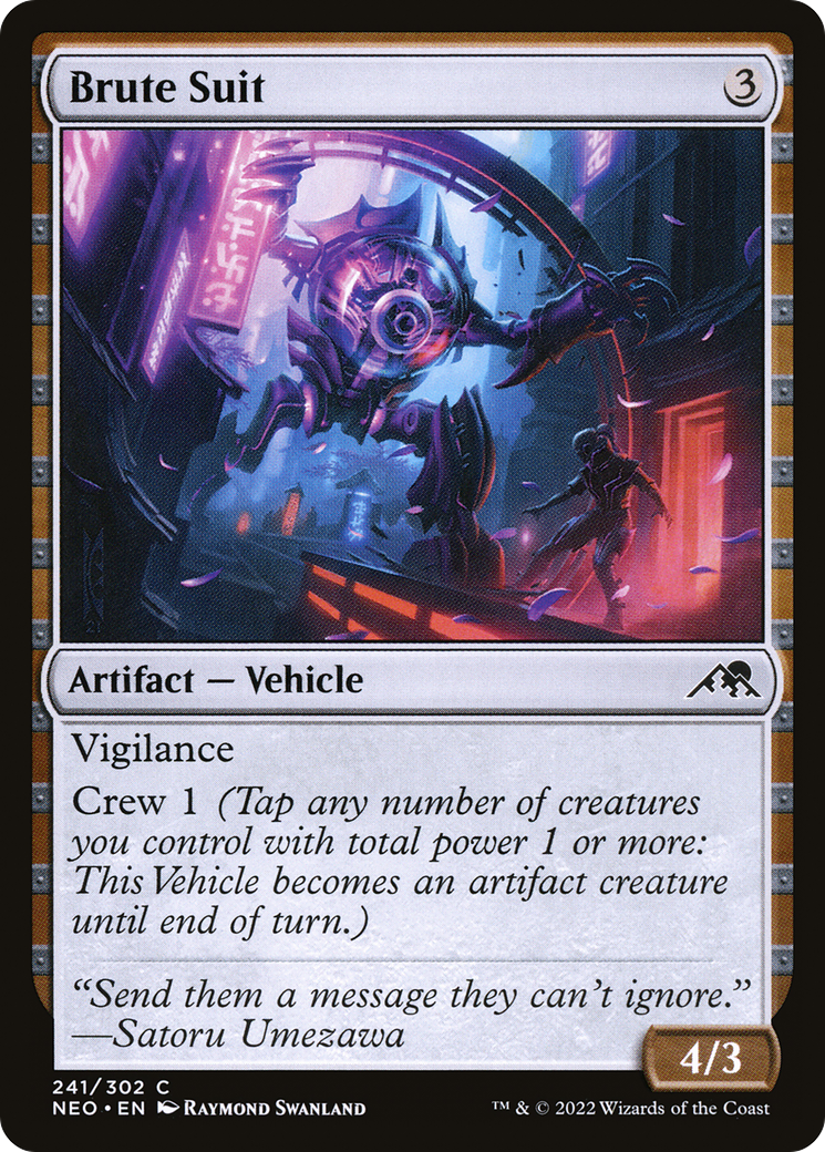 Combinaison Brute (NEO-241) - Kamigawa : Neon Dynasty Foil