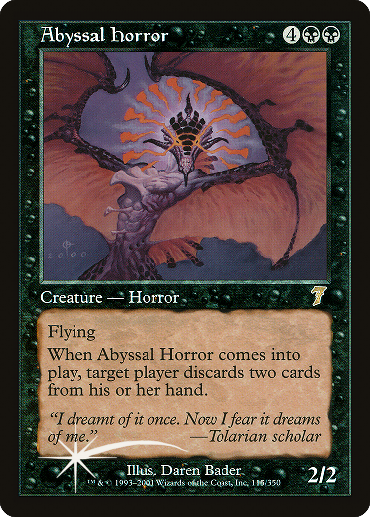 Abyssal Horror (7ED-115★) - Septième édition