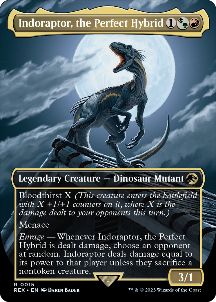 Indoraptor, l'hybride parfait (REX-015) - Collection Jurassic World (sans bordure)