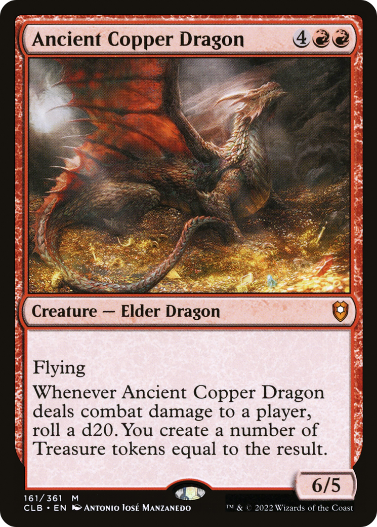 Dragon de cuivre antique (CLB-161) - Commander Legends : La Bataille pour Baldur's Gate (Foil)