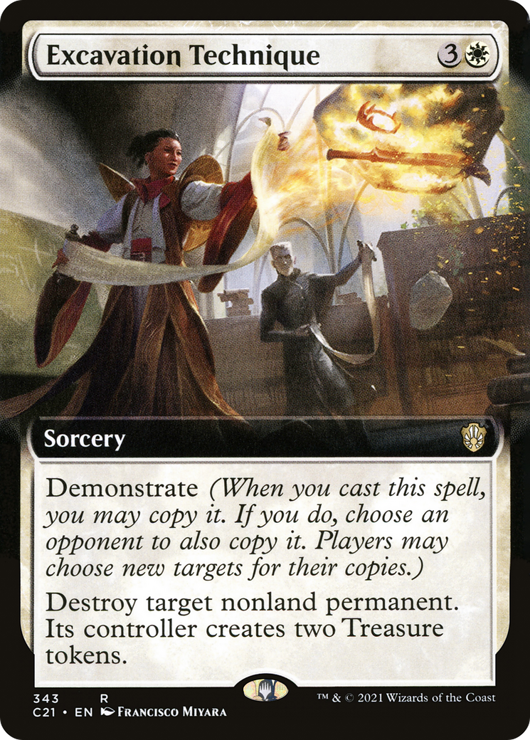 Excavation Technique (Extended Art) (C21-343) - Commander 2021: (Extended Art)