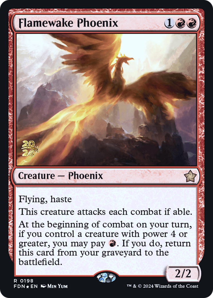 Flamewake Phoenix (PRE-198) - Foundations Promos Foil
