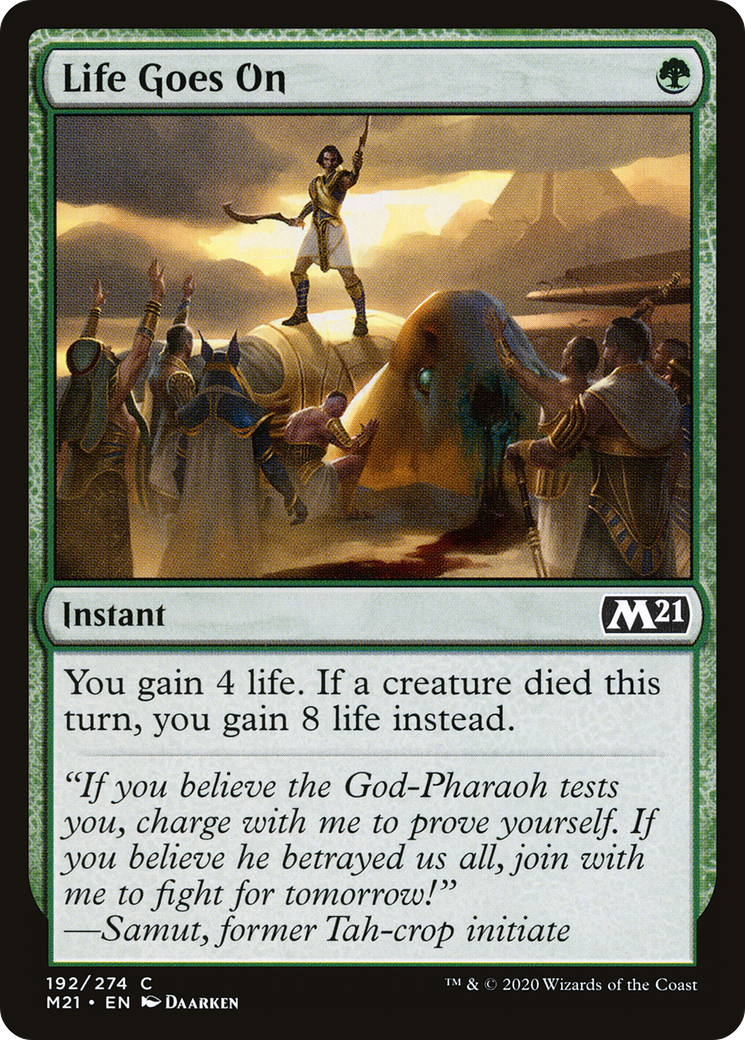 Life Goes On (M21-192) - Core Set 2021 Foil