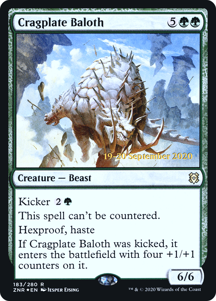 Baloth Cragplate (PRE-183S) - Promotions Zendikar Rising Foil