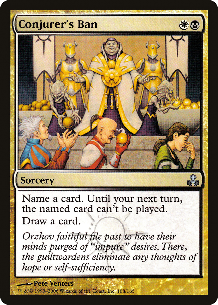 Interdiction du conjurateur (GPT-108) - Le Pacte des Guildes
