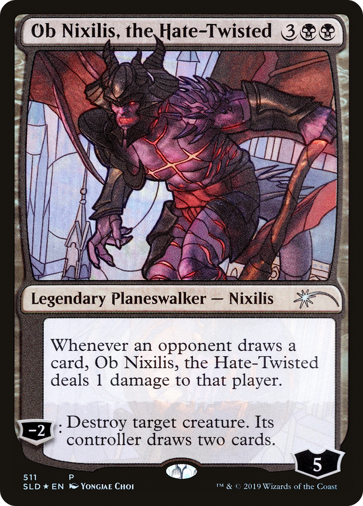 Ob Nixilis, the Hate-Twisted (Stained Glass) (SLD-511) - Secret Lair Drop Foil
