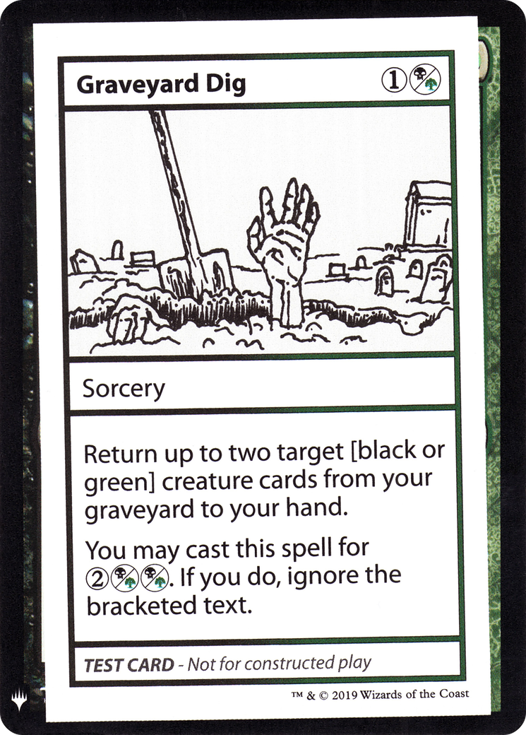 Graveyard Dig (CMB1-) - Mystery Booster Playtest Cards 2019