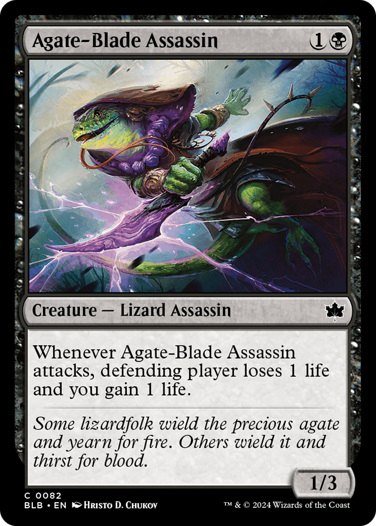 Assassin à la lame d'agate (BLB-082) - Bloomburrow Foil