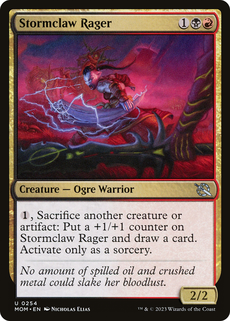Stormclaw Rager (MOM-254) - March of the Machine Foil