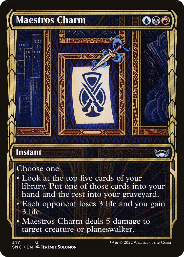 Charme Maestros (SNC-317) - Rues de New Capenna : (Vitrine) Feuille