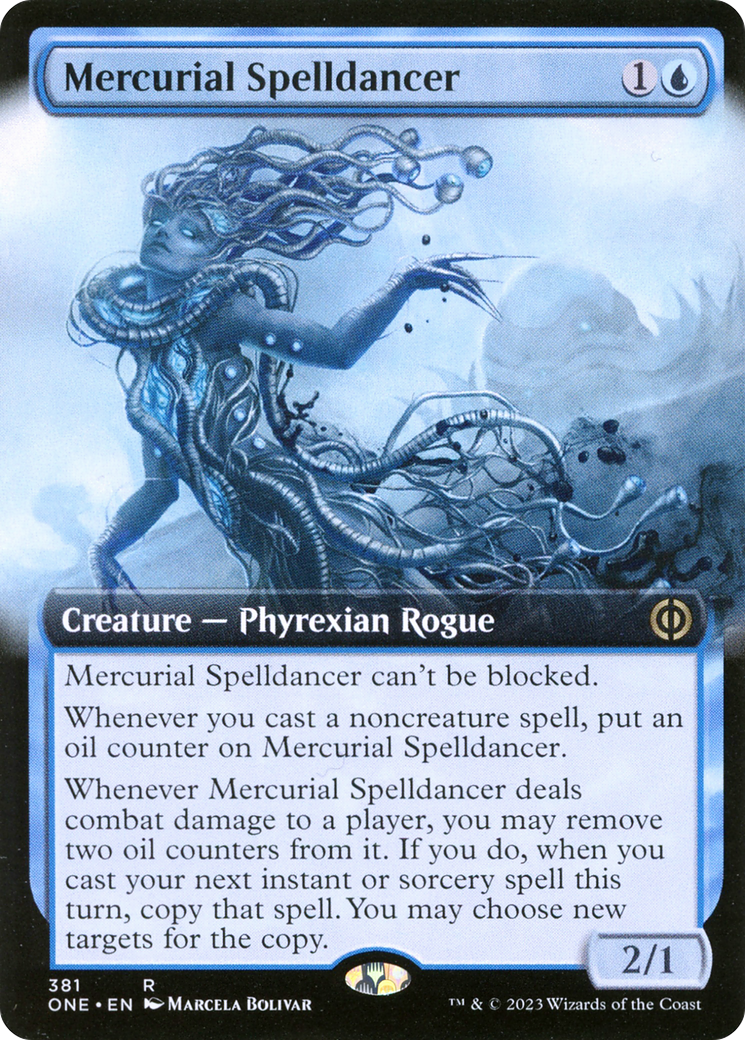 Mercurial Spelldancer (ONE-381) - Phyrexia : All Will Be One : (Extended Art) Foil