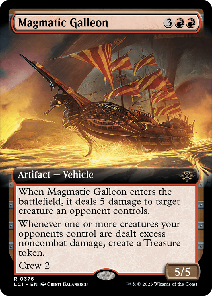 Galion magmatique (LCI-376) - Les cavernes perdues d'Ixalan : (Extended Art) Foil