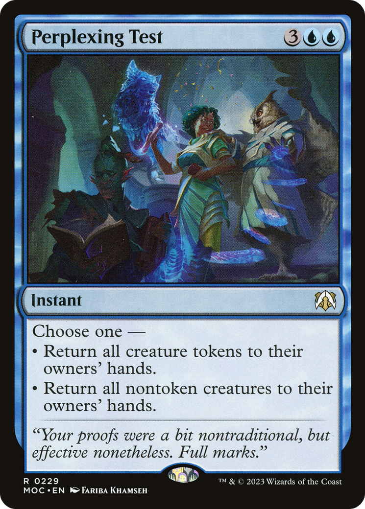 Perplexing Test (MOC-229) - March of the Machine Commander