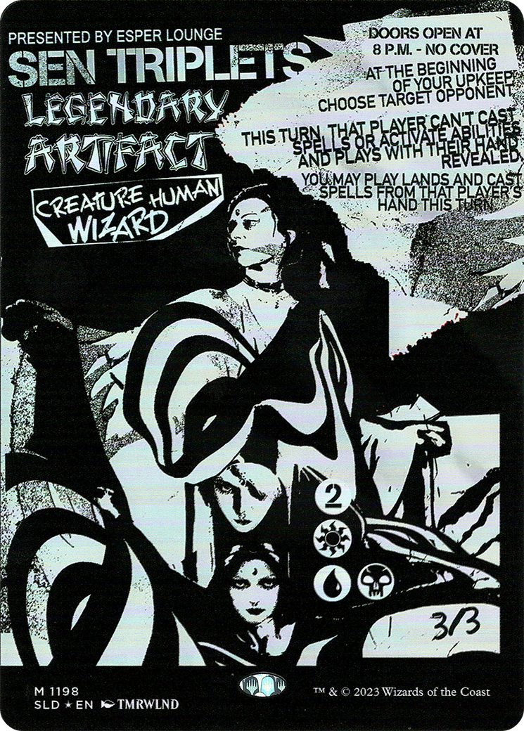 Sen Triplets (SLD-1198) - Secret Lair Drop (Borderless) Foil