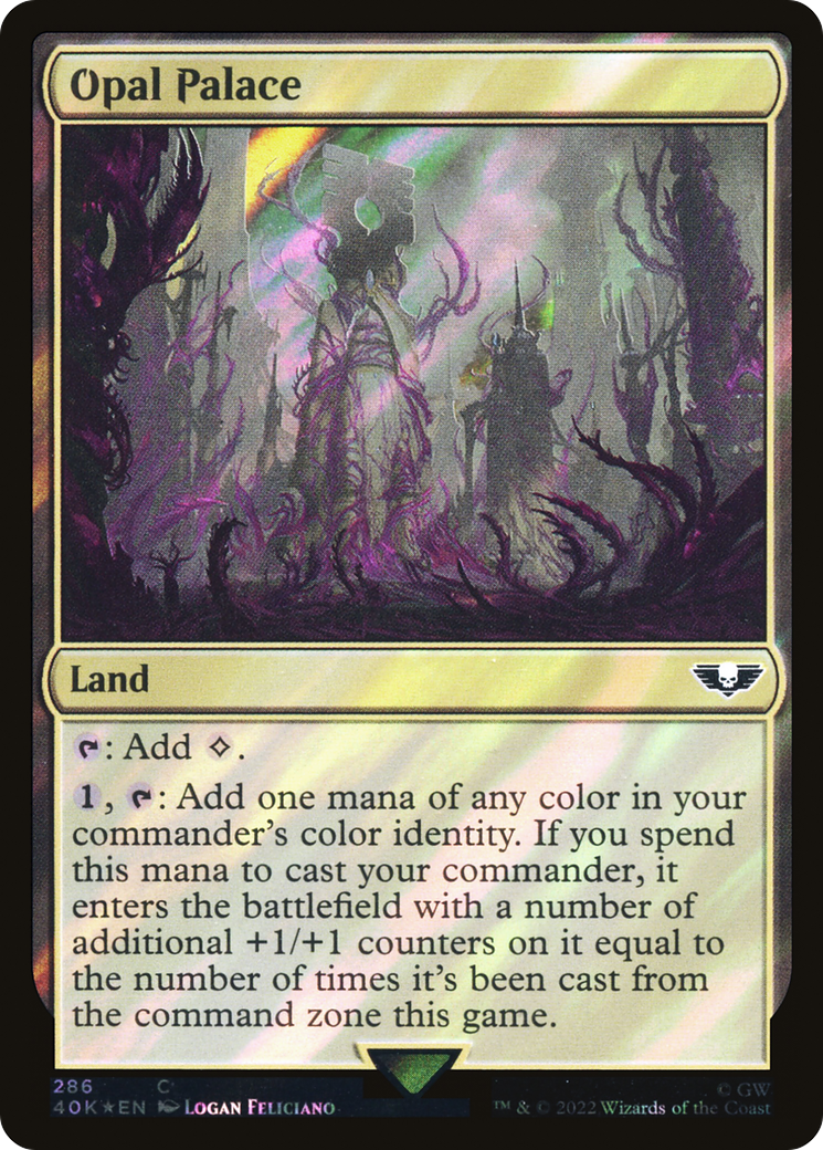 Palais d'Opale (40K-286★) - Commander Foil pour Warhammer 40,000