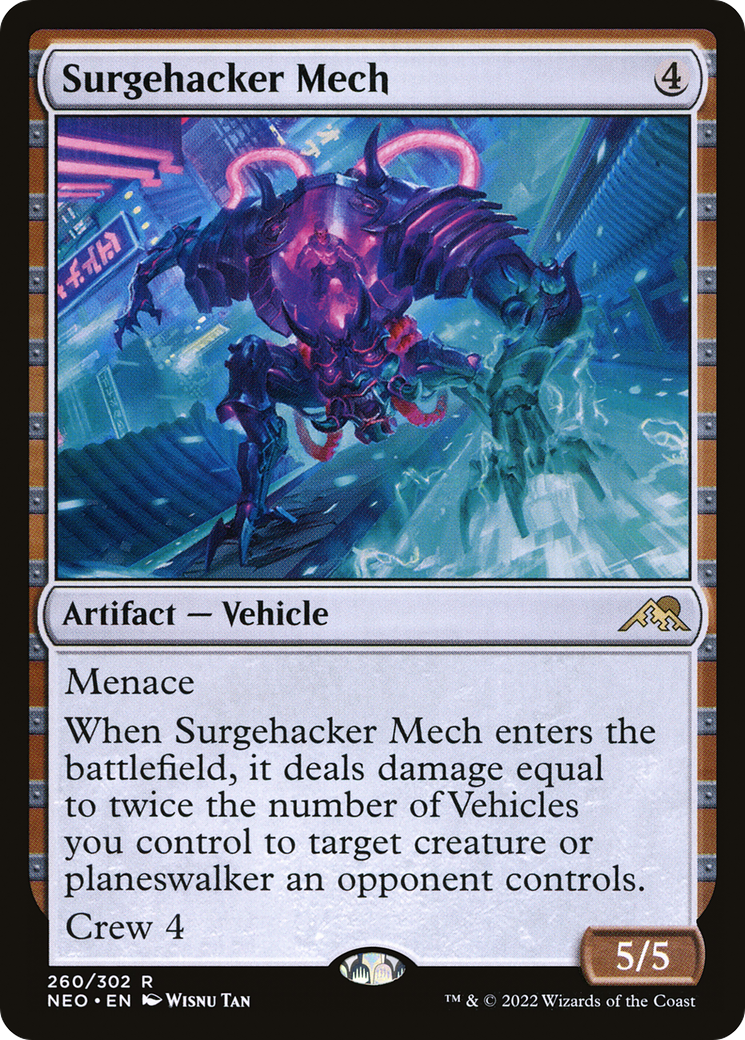 Surgehacker Mech (NEO-260) - Kamigawa: Neon Dynasty Foil