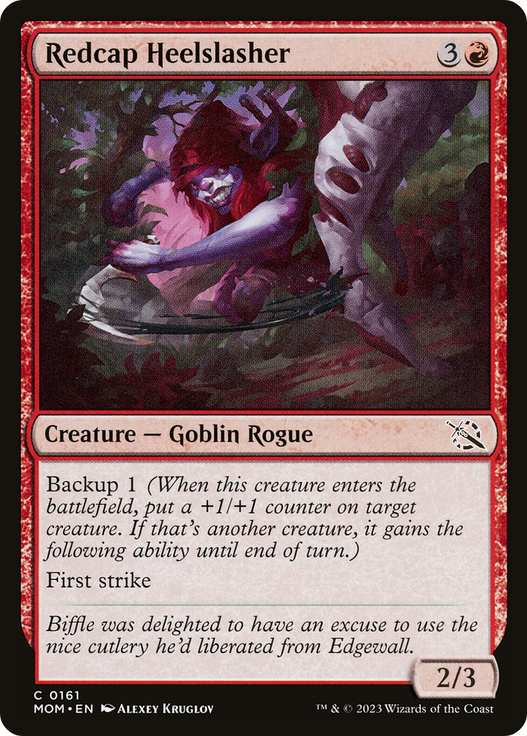 Redcap Heelslasher (MOM-161) - March of the Machine Foil