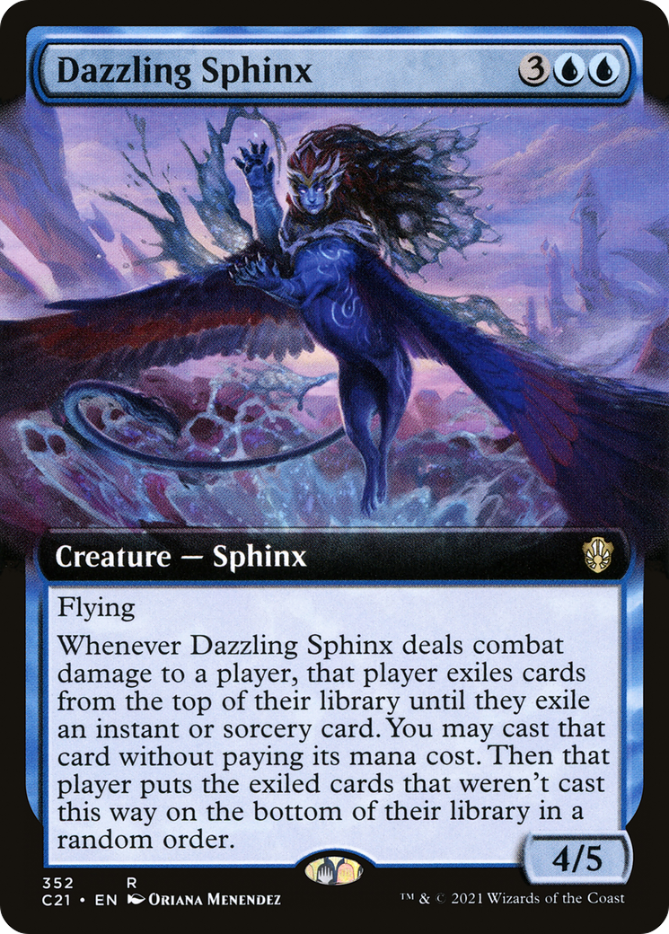 Dazzling Sphinx (Extended Art) (C21-352) - Commander 2021: (Extended Art)