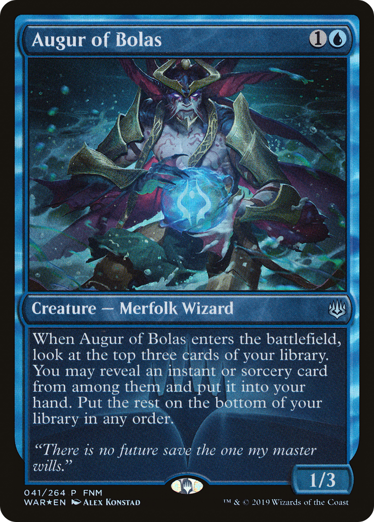 Augure de Bolas (FNM-041) - Promotions de la Guerre des Étincelles
