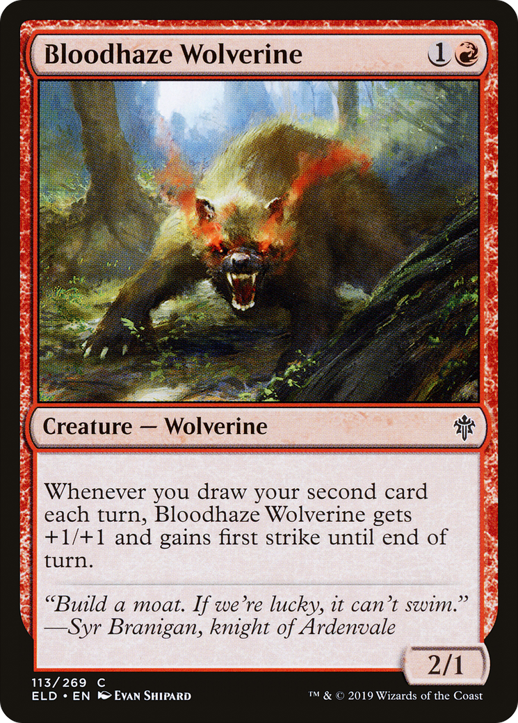 Wolverine Bloodhaze (ELD-113) - Trône d'Eldraine Foil