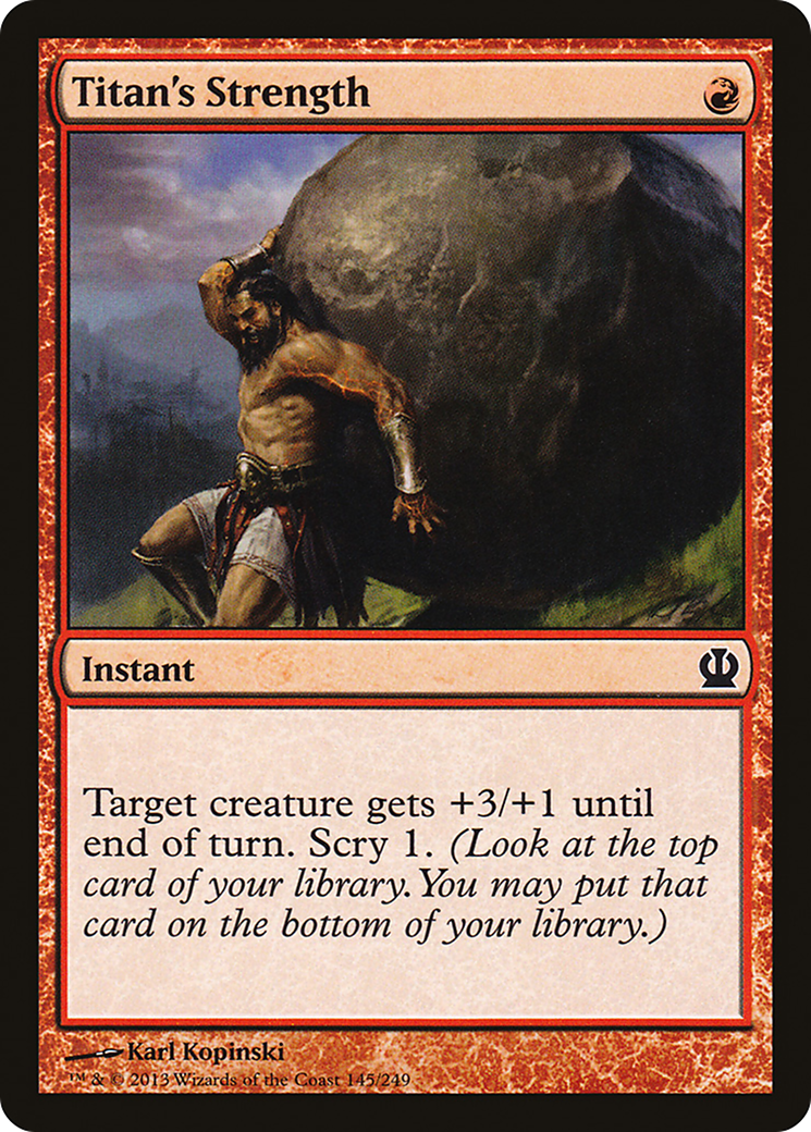 Force du Titan (THS-145) - Theros Foil
