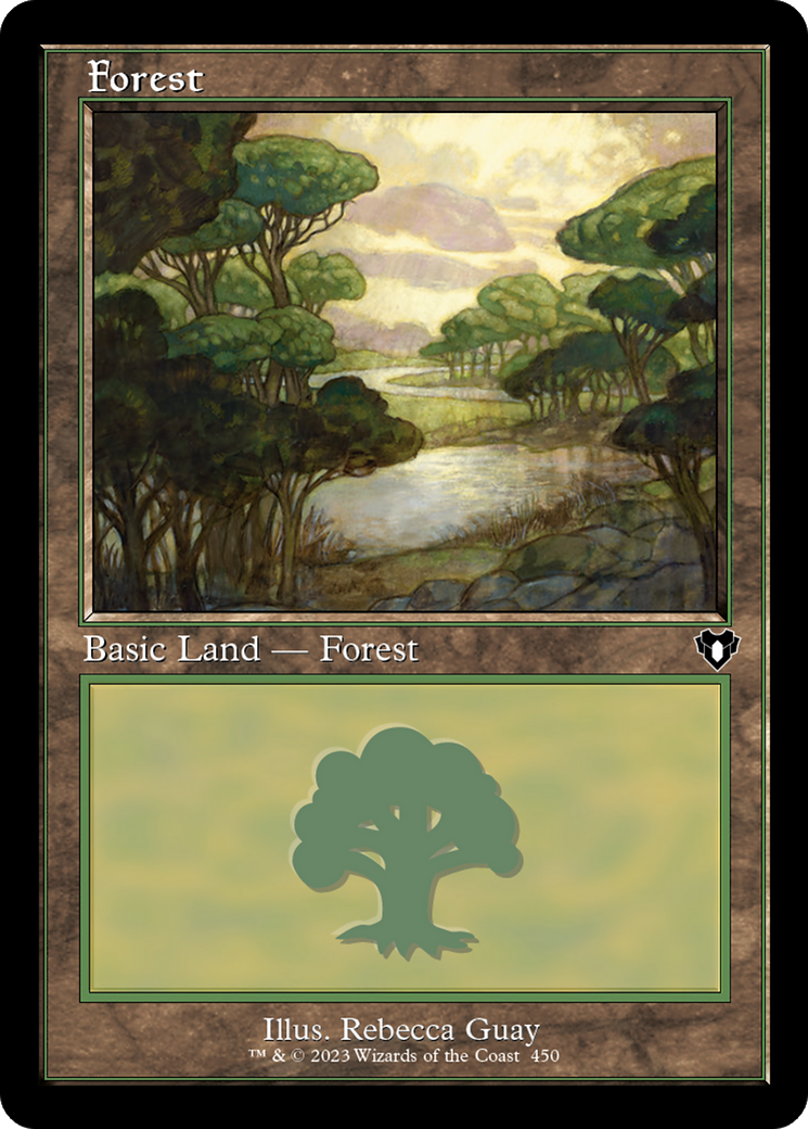 Forest (450) (Retro Frame) (CMM-450) - Commander Masters Foil