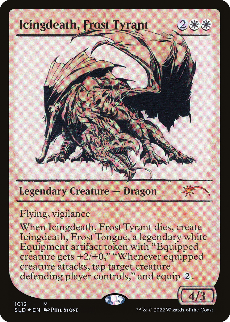 Icingdeath, Frost Tyrant (Showcase) (SLD-1012B) - Secret Lair Drop: (Showcase) Foil