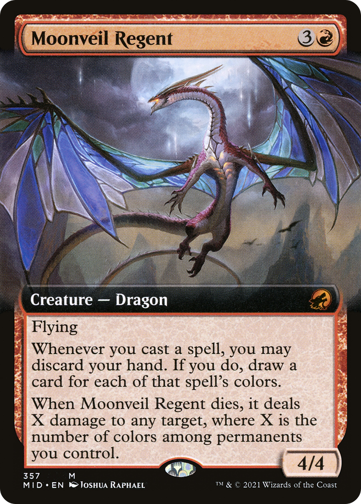 Moonveil Regent (Extended Art) (MID-357) - Innistrad: Midnight Hunt: (Extended Art) Foil