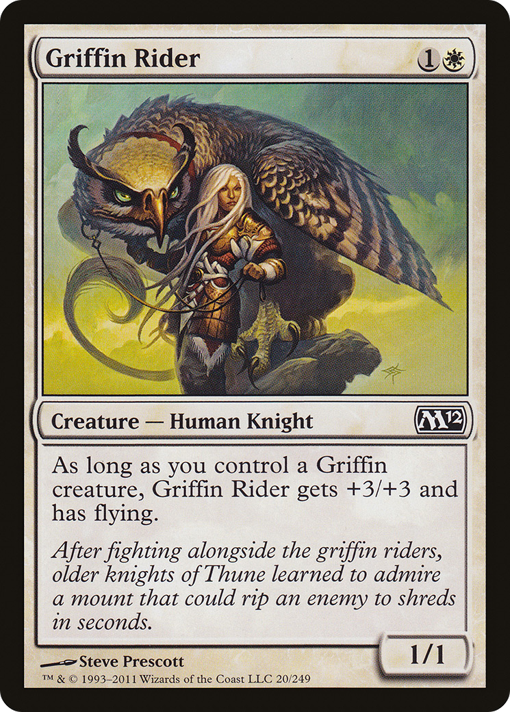 Cavalier Griffon (M12-020) - Magic 2012 Foil