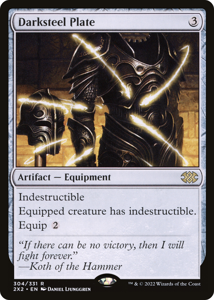 Plaque Darksteel (2X2-304) - Double Masters 2022 Foil