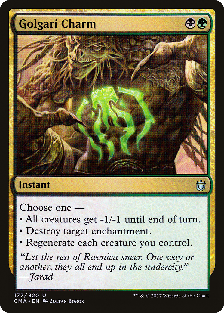 Golgari Charm (CMA-177) - Commander Anthology