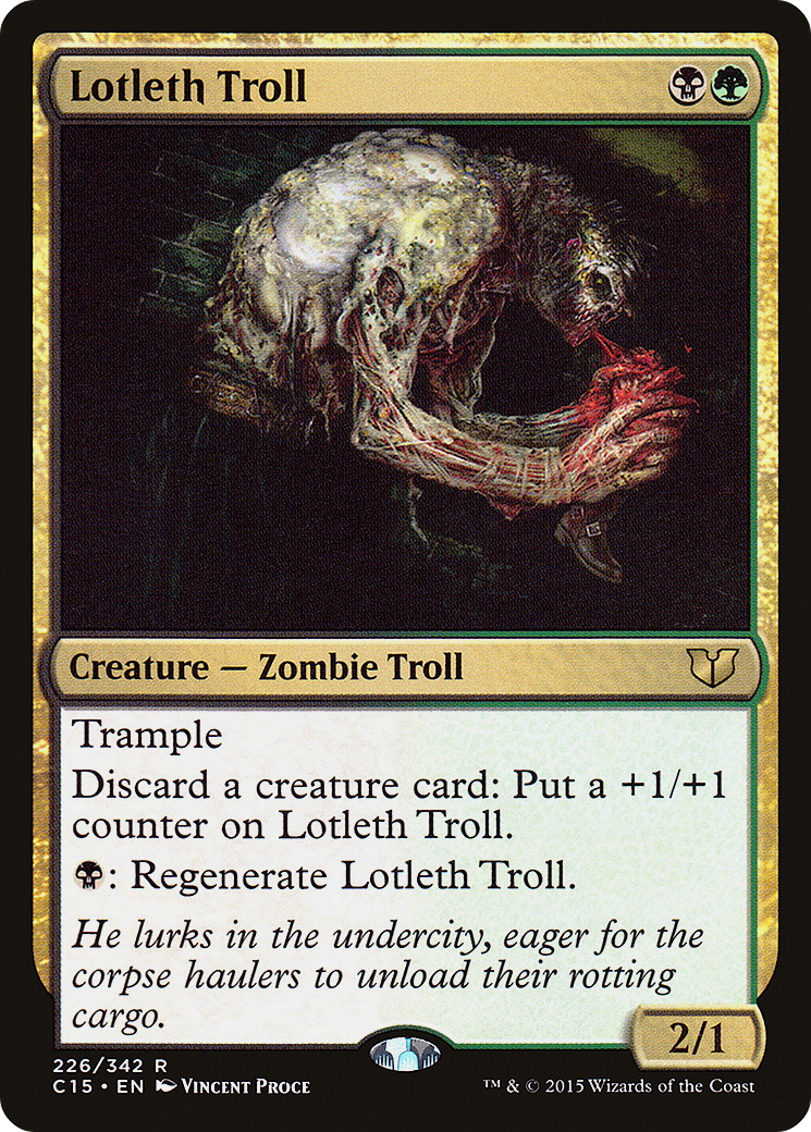 Lotleth Troll (C15-226) - Commandant 2015