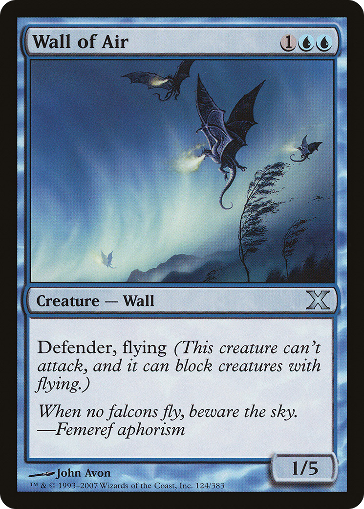 Wall of Air (10E-124) - Tenth Edition
