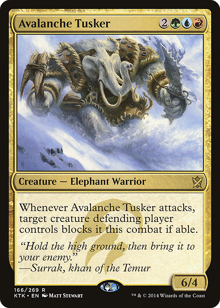Avalanche Tusker (KTK-166) - Les Khans de Tarkir