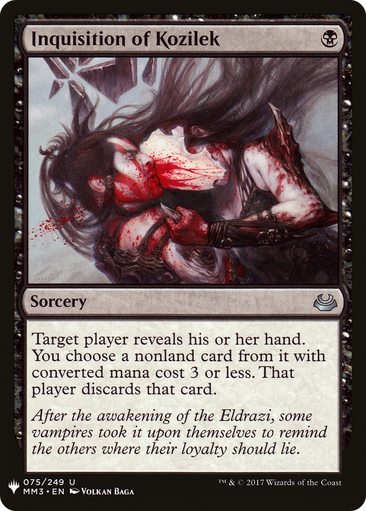 Inquisition de Kozilek (PLST-MM3-75) - La Liste