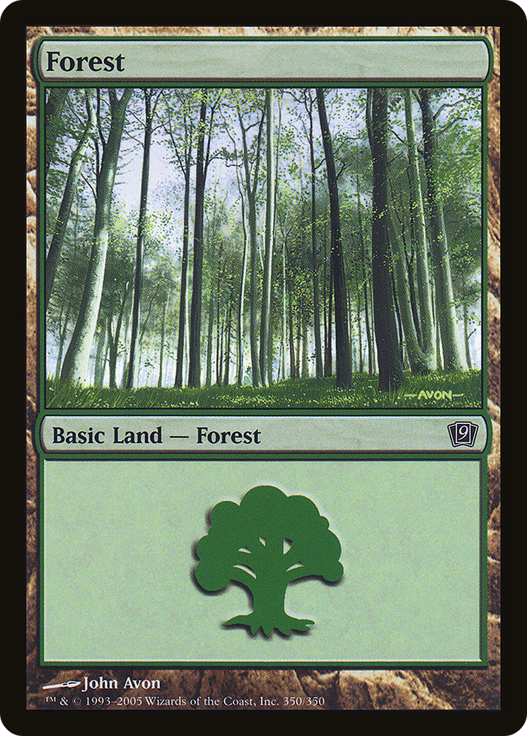 Forest (350) (9ED-350★) - Ninth Edition Foil