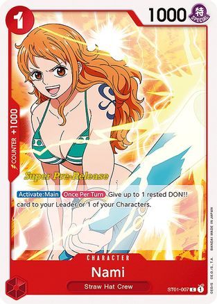 Nami (ST01-007) - Deck de démarrage pré-version 1 : L'équipage du Chapeau de Paille